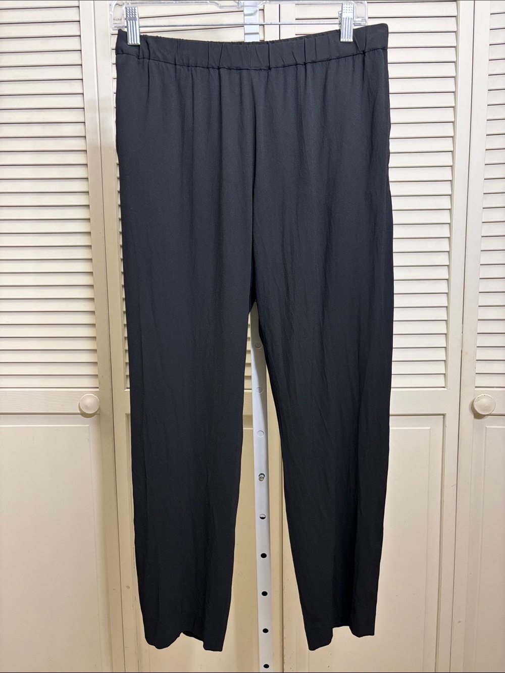 Dries Van Noten Black Cropped Ankle Elastic-Waist Pants Small